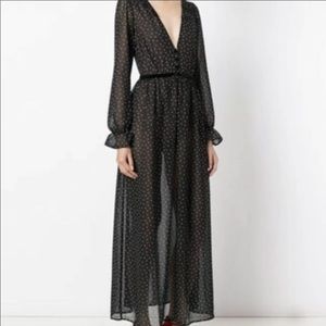 For love and lemons polka dot maxi dress